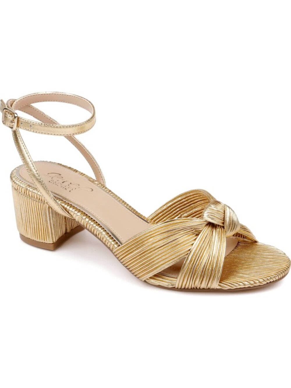 Jewel Badgley Mischka: Hudson Ankle Strap Sandal, size 9, NEW in box